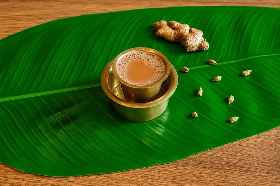 Traditional South Indian filter coffee